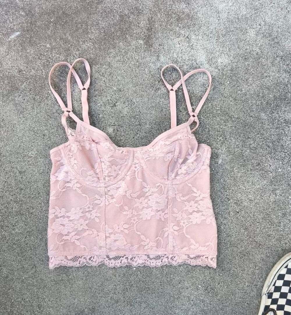 Urban Outfitters Balletcore Out From Under Corset Crop Top